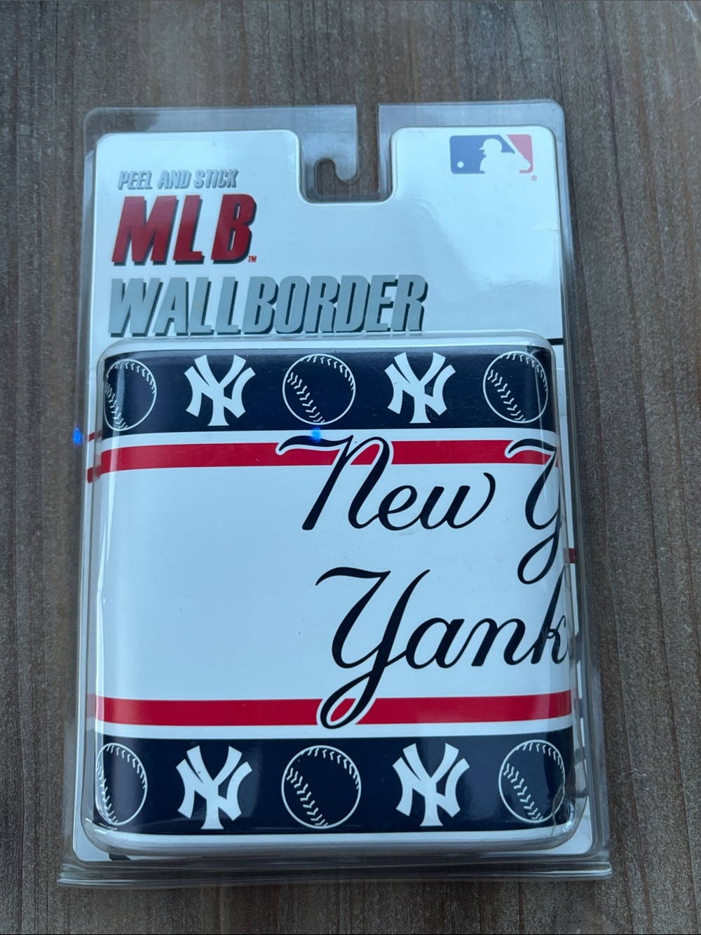 MLB New York Yankees Navy, Red, White Peel-and-Stick Wall Border 5” x 15”
